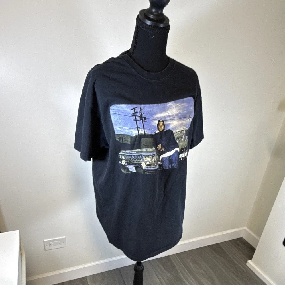 VINTAGE Men's ICE CUBE NWA Print Crew Neck Short Sleeve Cotton RARE size L